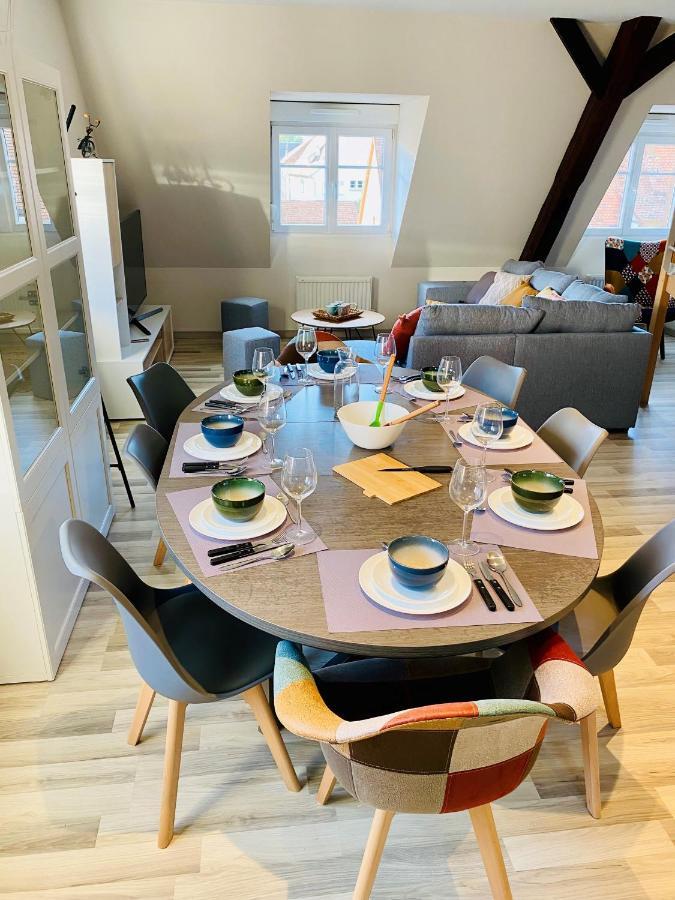 L'Envolee Alsacienne - Magnifique Appartement En Duplex Ostheim Exterior foto